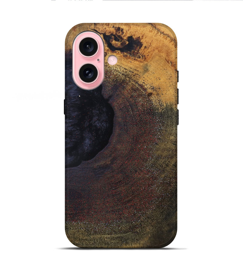 iPhone 16 Wood Live Edge Phone Case - Candice (Solid Wood, 832696)