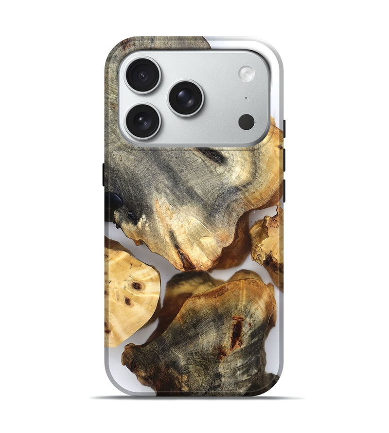 iPhone 18 Pro Wood Live Edge Phone Case - Sheryl (Clear, 832697)