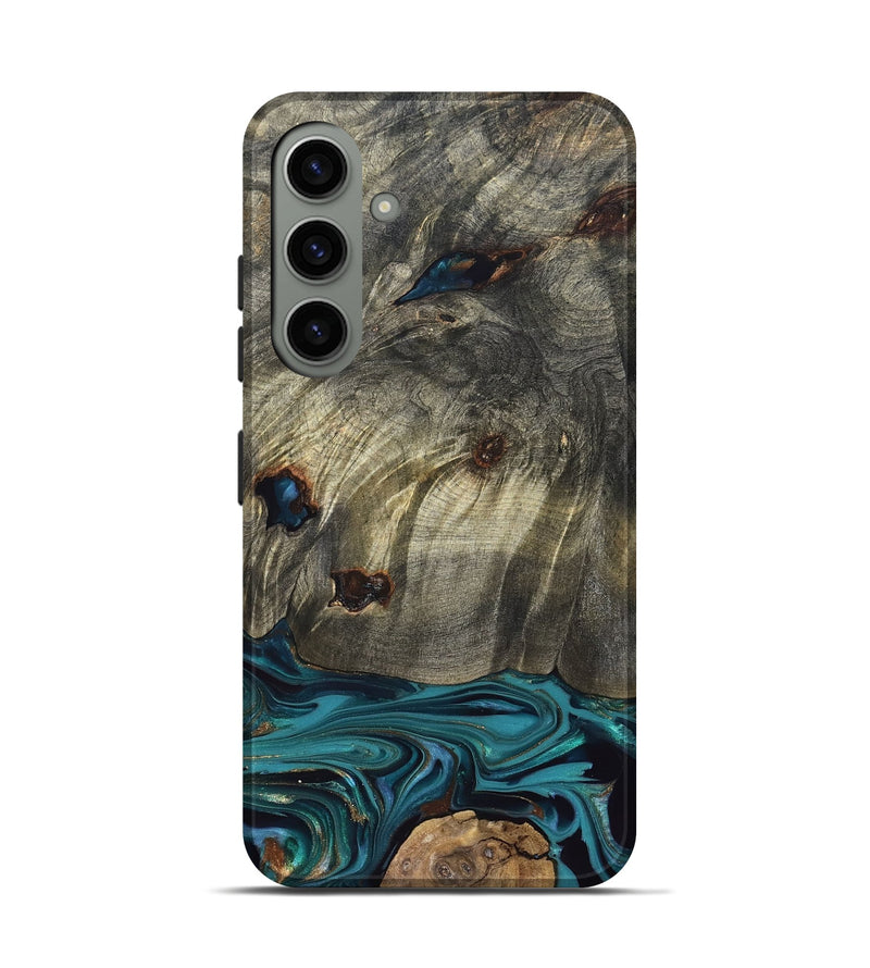 Galaxy S24 Wood Live Edge Phone Case - Van (Blue, 832698)