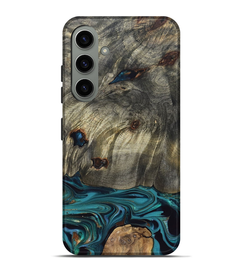 Galaxy S24 Plus Wood Live Edge Phone Case - Van (Blue, 832698)
