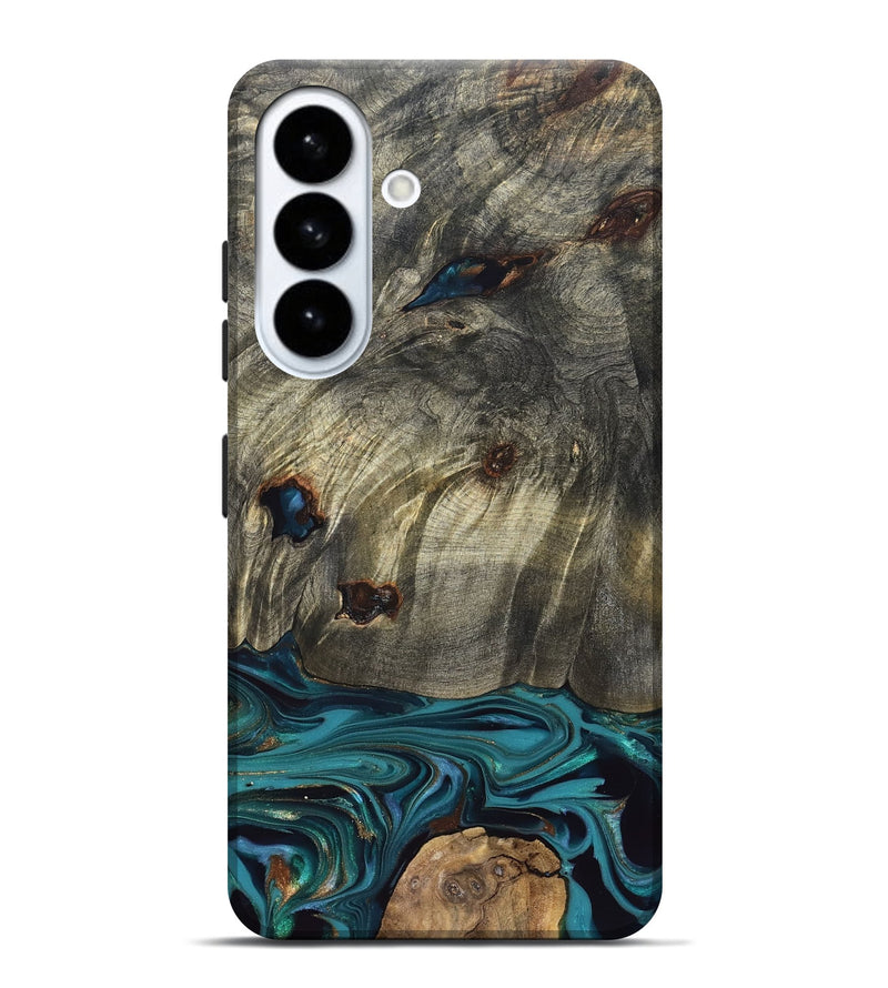 Galaxy S26 Plus Wood Live Edge Phone Case - Van (Blue, 832698)