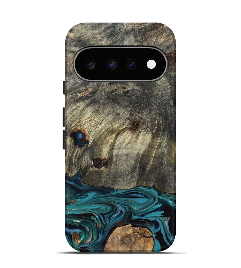 Pixel 11 Wood Live Edge Phone Case - Van (Blue, 832698)