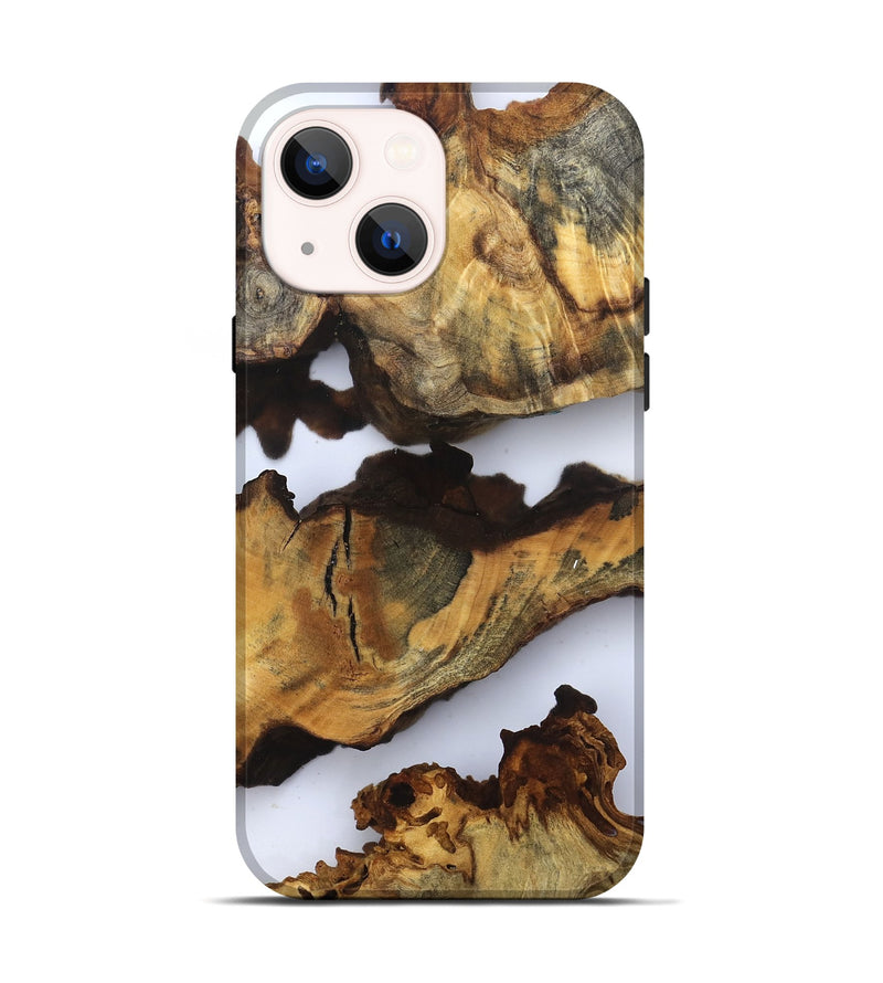 iPhone 14 Wood Live Edge Phone Case - Dianna (Clear, 832699)