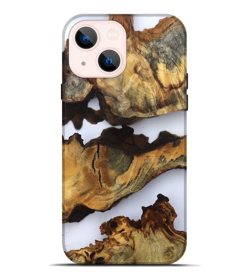 iPhone 14 Plus Wood Live Edge Phone Case - Dianna (Clear, 832699)
