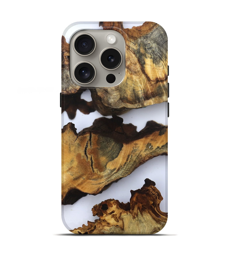 iPhone 16 Pro Wood Live Edge Phone Case - Dianna (Clear, 832699)