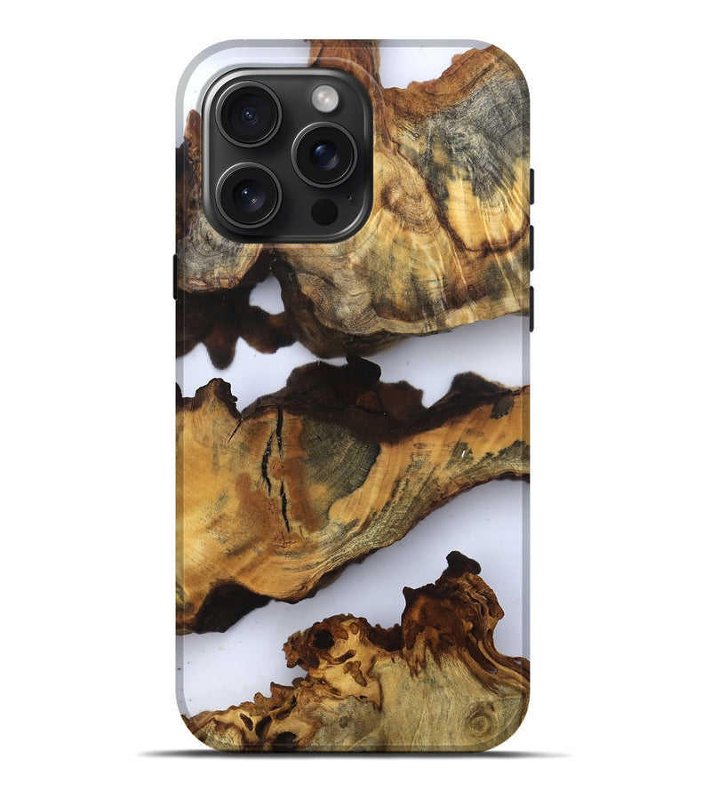 iPhone 16 Pro Max Wood Live Edge Phone Case - Dianna (Clear, 832699)