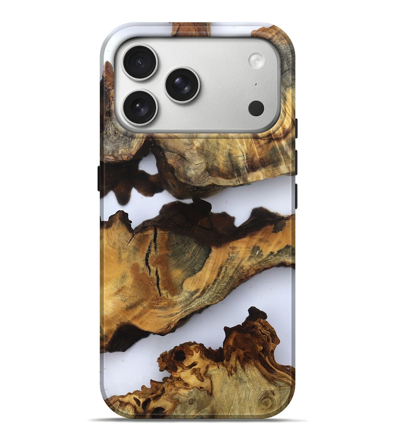 iPhone 17 Pro Max Wood Live Edge Phone Case - Dianna (Clear, 832699)