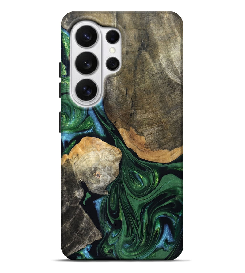Galaxy S26 Ultra Wood Live Edge Phone Case - Rubi (Green, 832700)