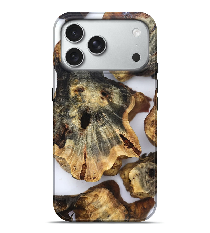iPhone 18 Pro Max Wood Live Edge Phone Case - Ephriam (Clear, 832701)