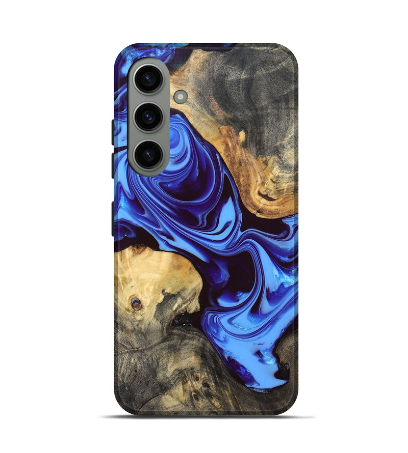 Galaxy S24 Wood Live Edge Phone Case - Lue (Blue, 832702)