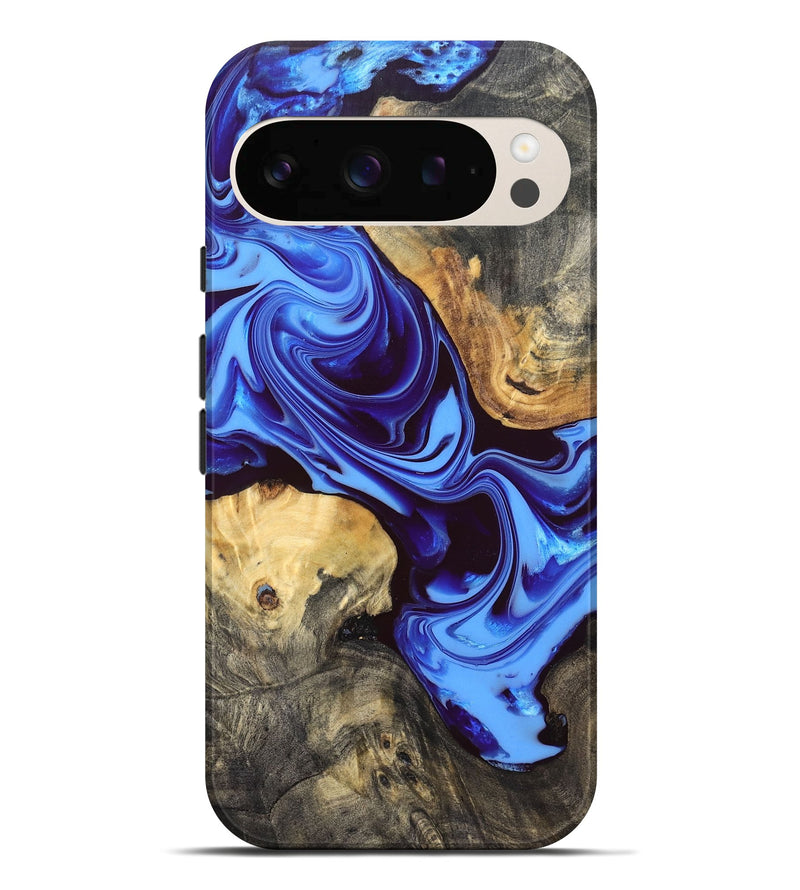 Pixel 10 Pro XL Wood Live Edge Phone Case - Lue (Blue, 832702)