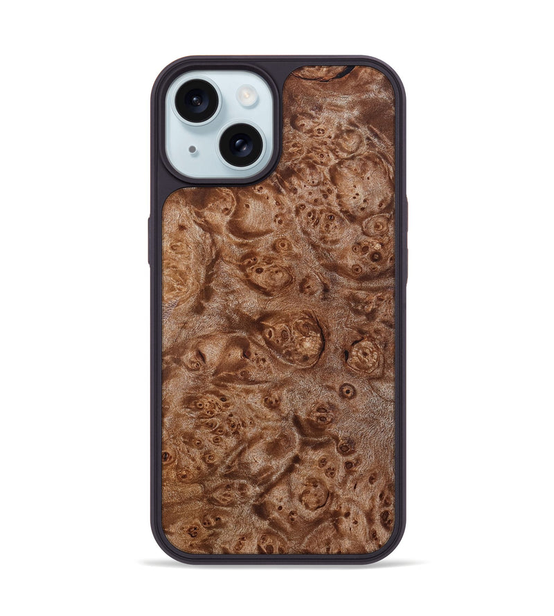 iPhone 15 Wood Phone Case - Stetson (Wood Burl, 832705)