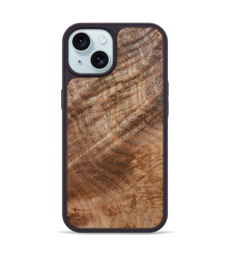 iPhone 15 Wood Phone Case - Amy (Wood Burl, 832706)
