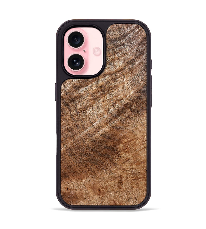 iPhone 16 Wood Phone Case - Amy (Wood Burl, 832706)
