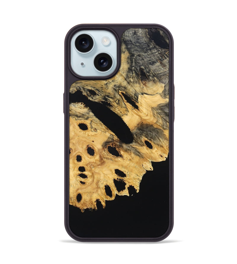 iPhone 15 Wood Phone Case - Areli (Wood Burl, 832711)