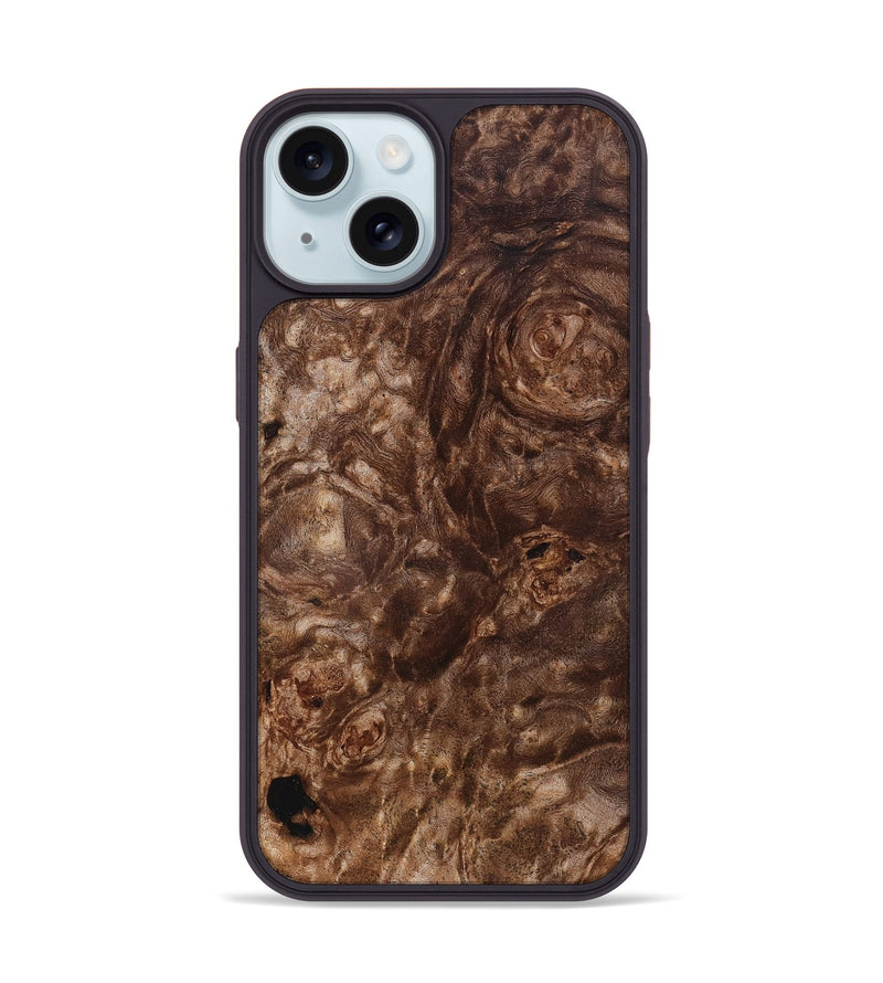 iPhone 15 Wood Phone Case - Emilio (Wood Burl, 832712)