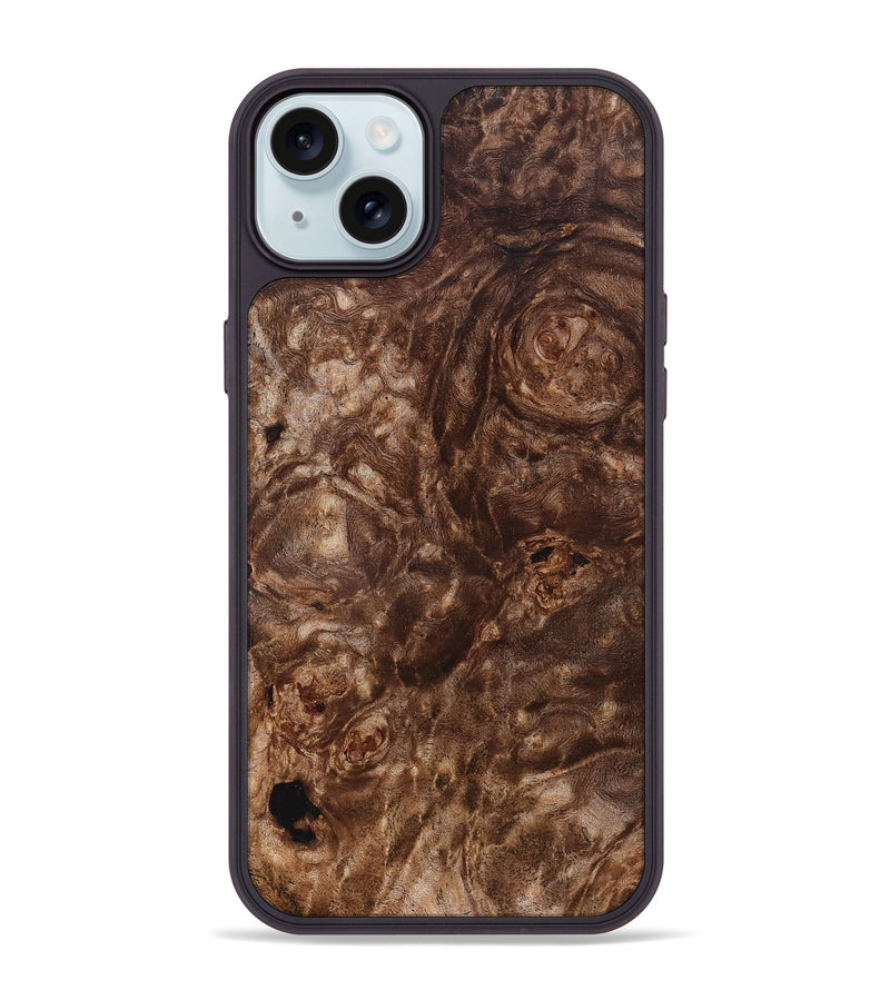iPhone 15 Plus Wood Phone Case - Emilio (Wood Burl, 832712)