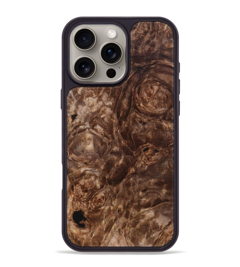 iPhone 16 Pro Max Wood Phone Case - Emilio (Wood Burl, 832712)