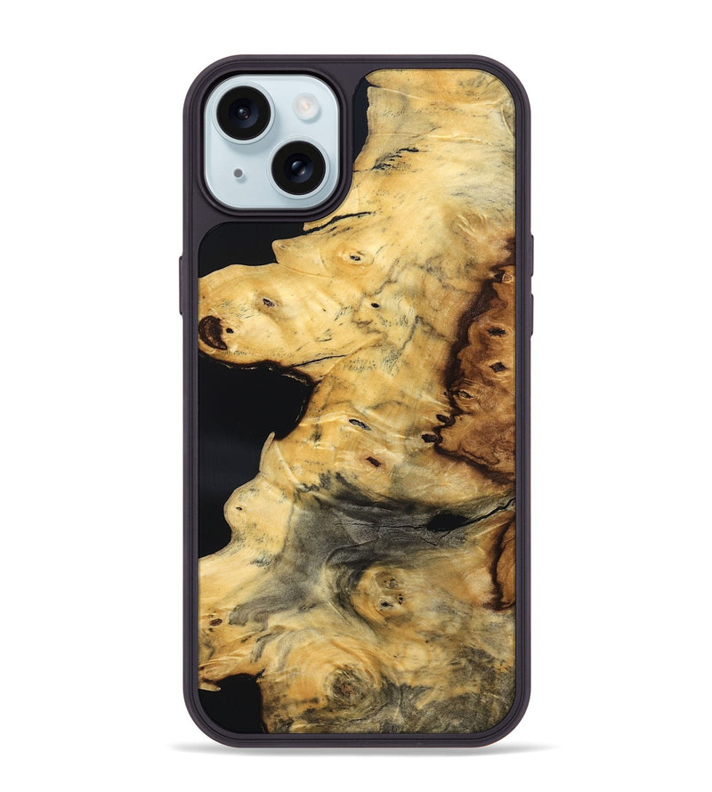 iPhone 15 Plus Wood Phone Case - Karon (Wood Burl, 832713)