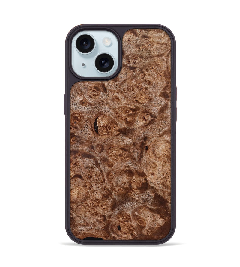 iPhone 15 Wood Phone Case - Lilah (Wood Burl, 832715)