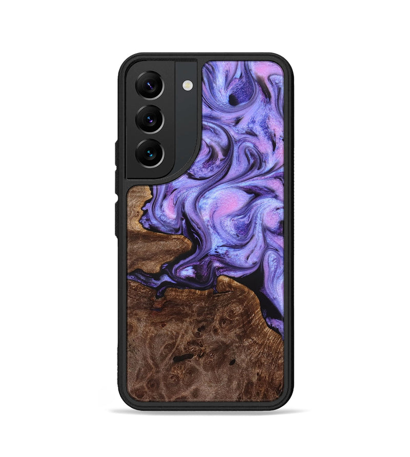 Galaxy S22 Wood Phone Case - Draven (Purple, 832718)