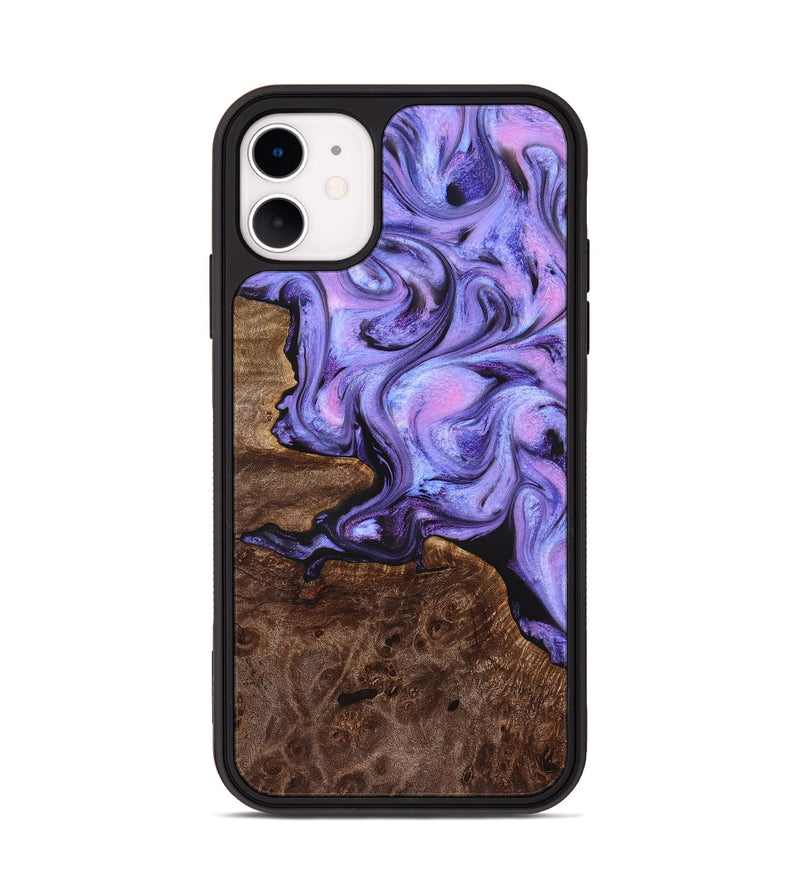 iPhone 11 Wood Phone Case - Draven (Purple, 832718)
