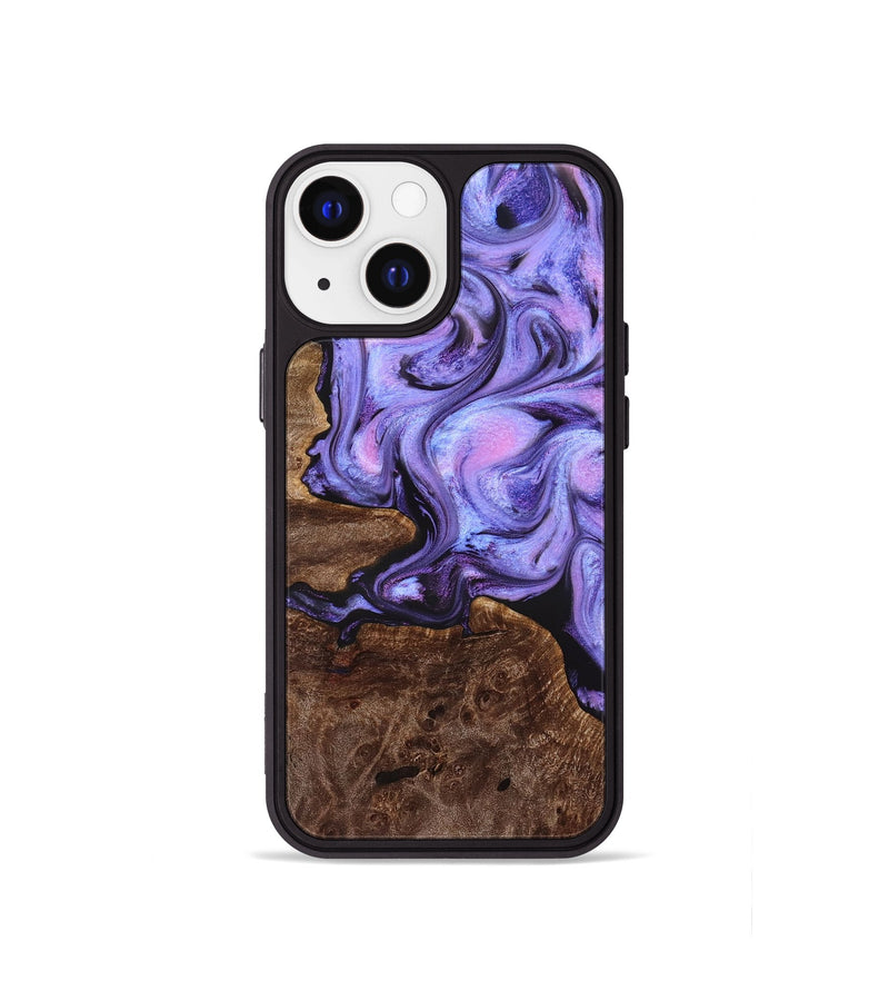 iPhone 13 mini Wood Phone Case - Draven (Purple, 832718)