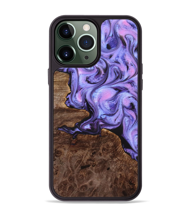 iPhone 13 Pro Max Wood Phone Case - Draven (Purple, 832718)