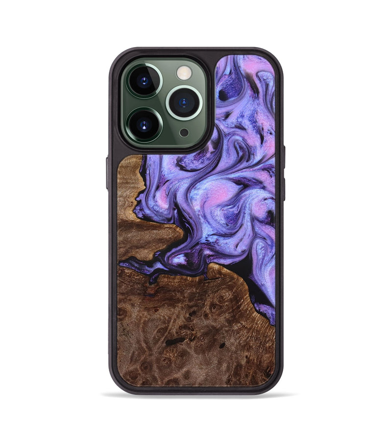 iPhone 13 Pro Wood Phone Case - Draven (Purple, 832718)