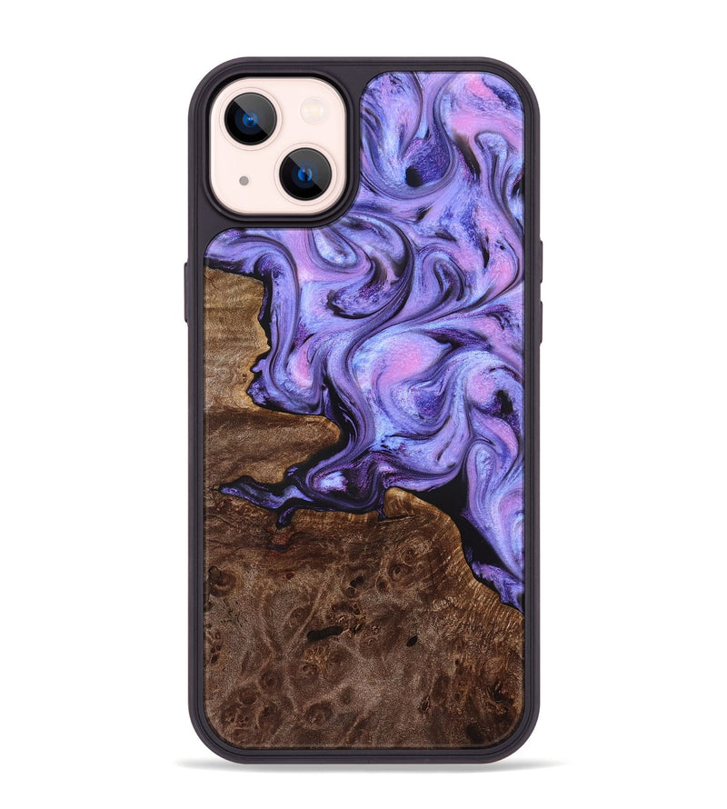 iPhone 14 Plus Wood Phone Case - Draven (Purple, 832718)