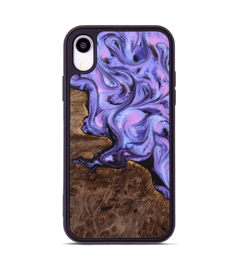 iPhone Xr Wood Phone Case - Draven (Purple, 832718)