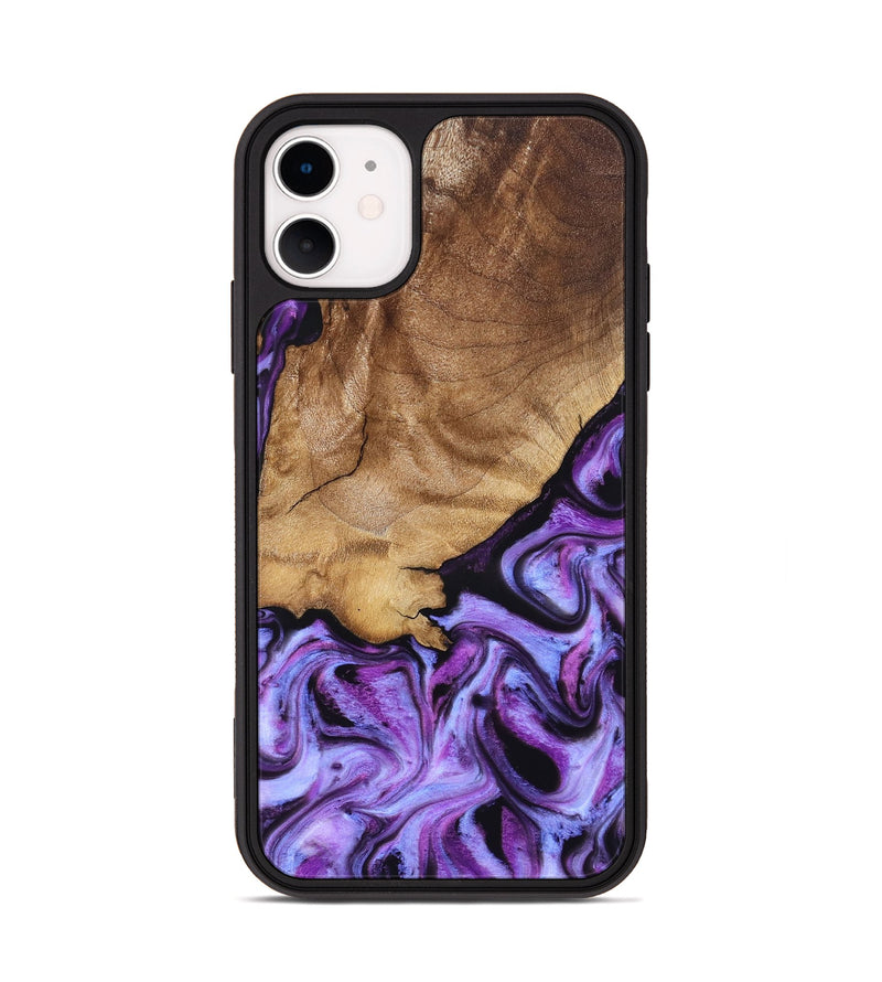 iPhone 11 Wood Phone Case - Kylee (Purple, 832719)