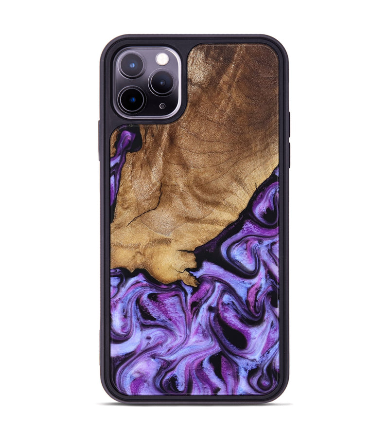 iPhone 11 Pro Max Wood Phone Case - Kylee (Purple, 832719)