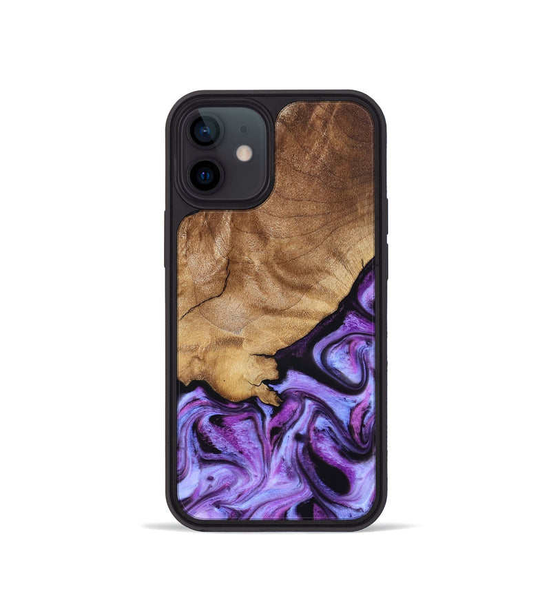 iPhone 12 mini Wood Phone Case - Kylee (Purple, 832719)