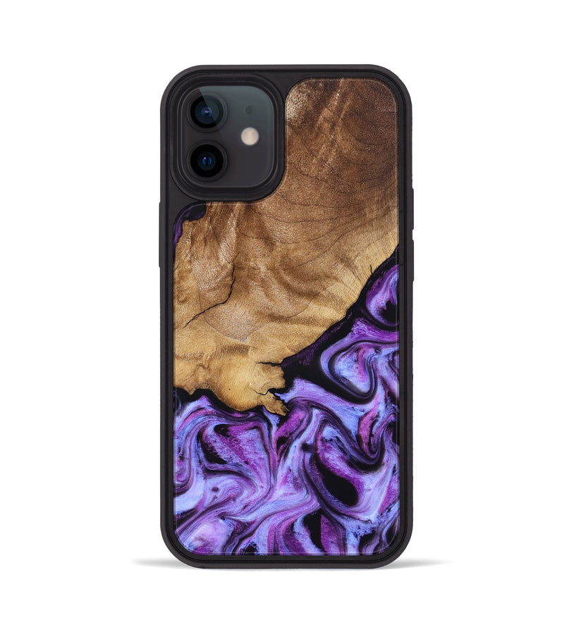 iPhone 12 Wood Phone Case - Kylee (Purple, 832719)