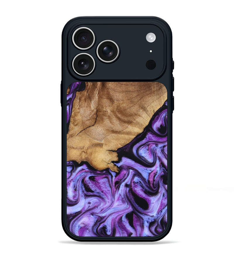 iPhone 17 Pro Max Wood Phone Case - Kylee (Purple, 832719)