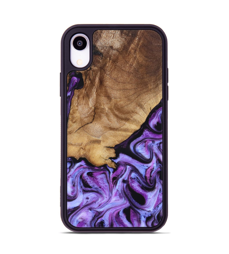 iPhone Xr Wood Phone Case - Kylee (Purple, 832719)