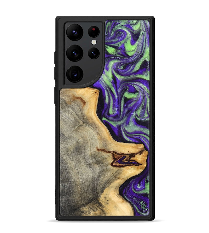 Galaxy S22 Ultra Wood Phone Case - Reta (Purple, 832720)