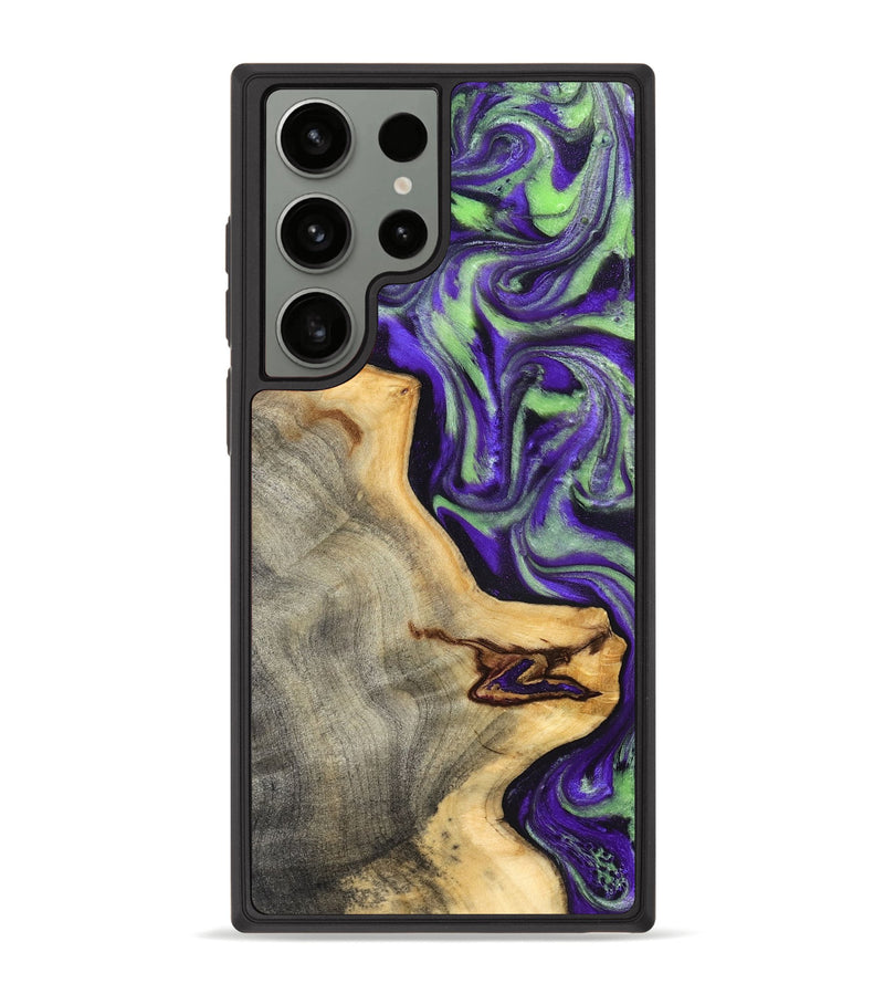 Galaxy S23 Ultra Wood Phone Case - Reta (Purple, 832720)