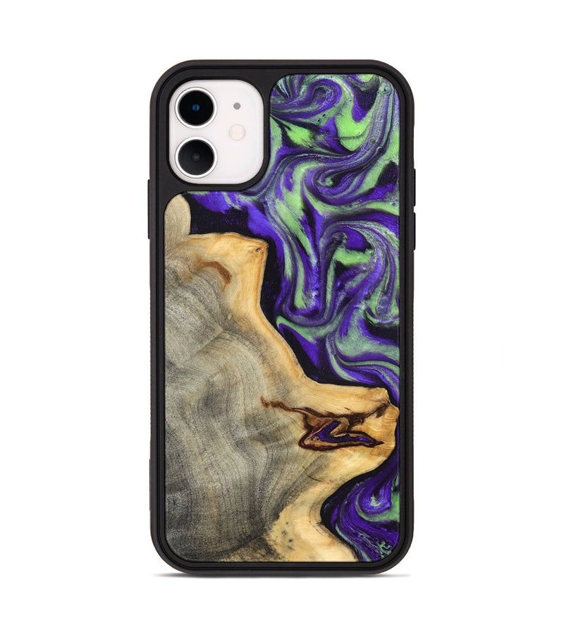 iPhone 11 Wood Phone Case - Reta (Purple, 832720)