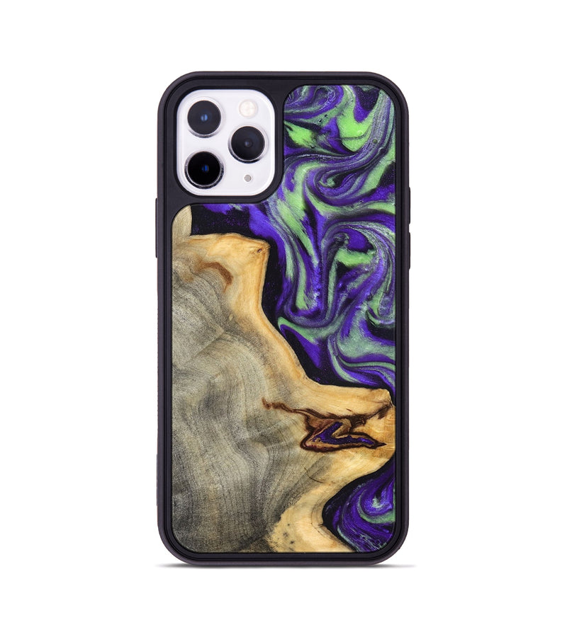 iPhone 11 Pro Wood Phone Case - Reta (Purple, 832720)