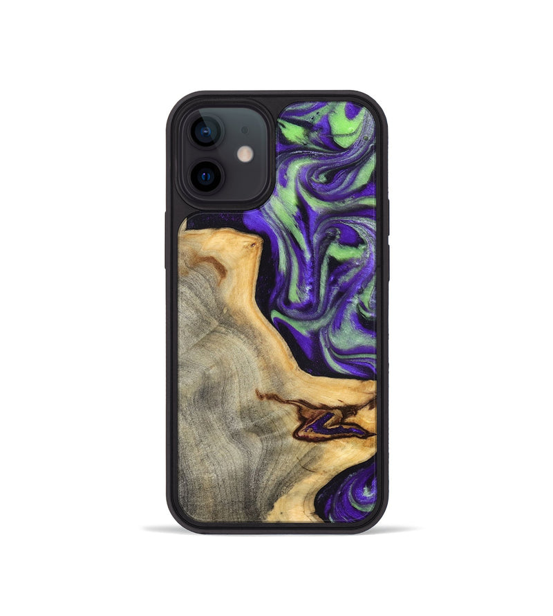 iPhone 12 mini Wood Phone Case - Reta (Purple, 832720)