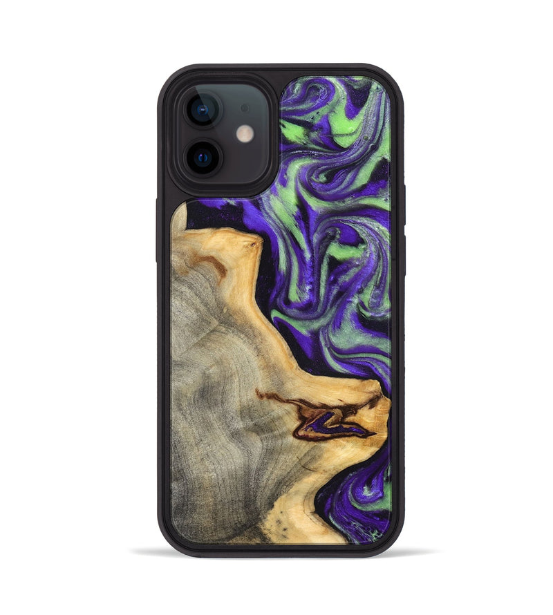 iPhone 12 Wood Phone Case - Reta (Purple, 832720)