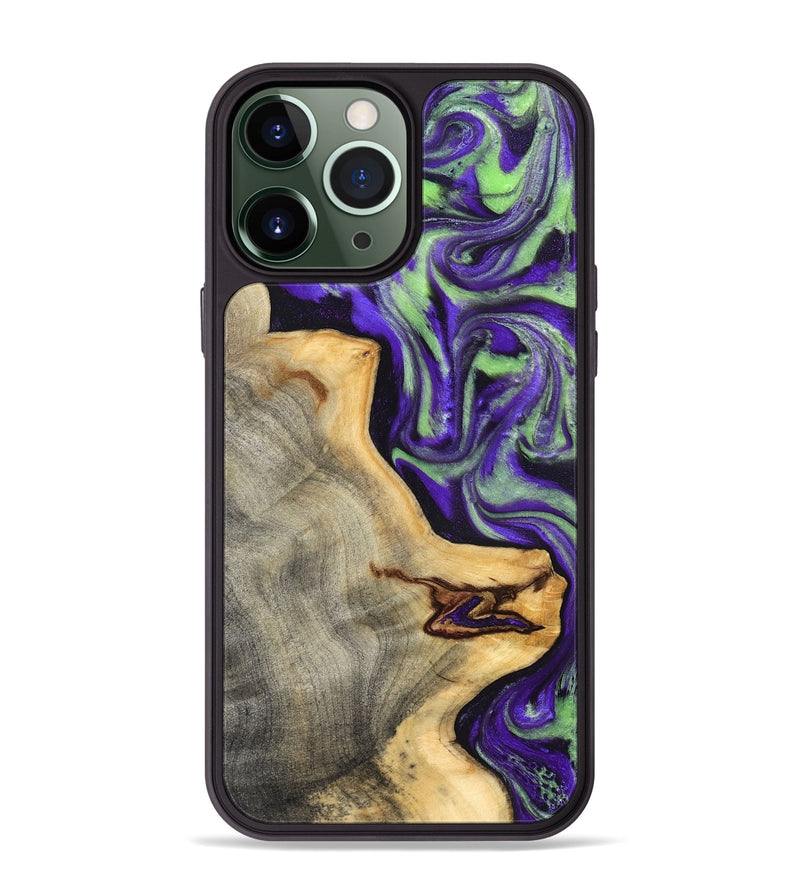 iPhone 13 Pro Max Wood Phone Case - Reta (Purple, 832720)
