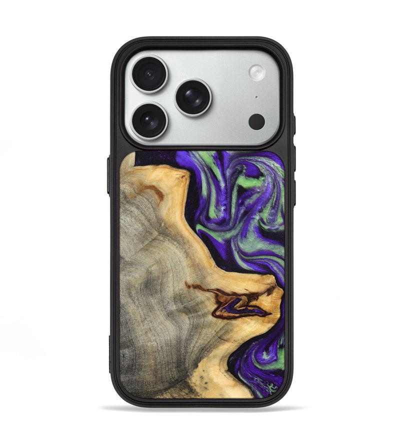 iPhone 18 Pro Wood Phone Case - Reta (Purple, 832720)