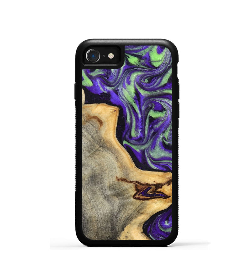 iPhone SE Wood Phone Case - Reta (Purple, 832720)