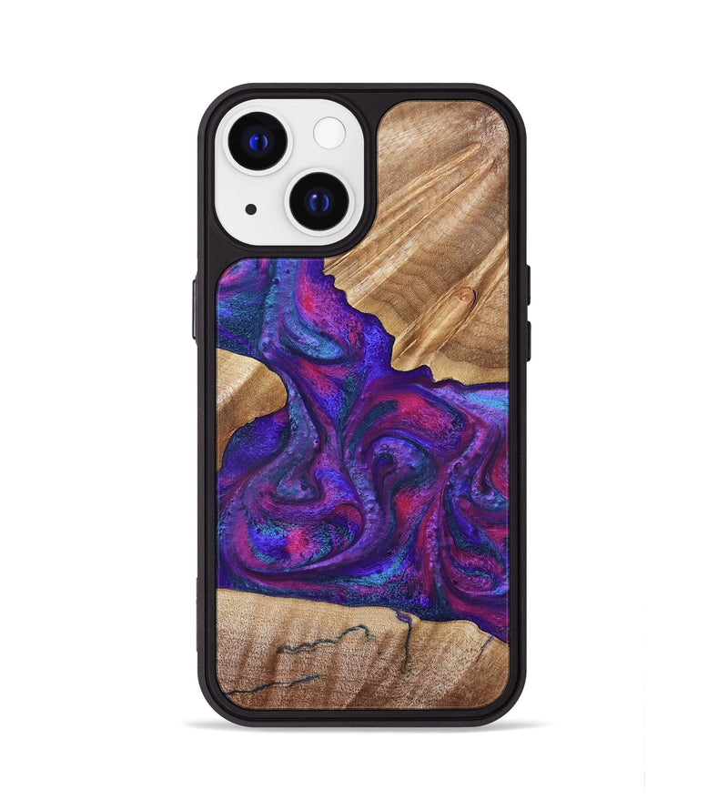 iPhone 13 Wood Phone Case - Vina (Purple, 832721)