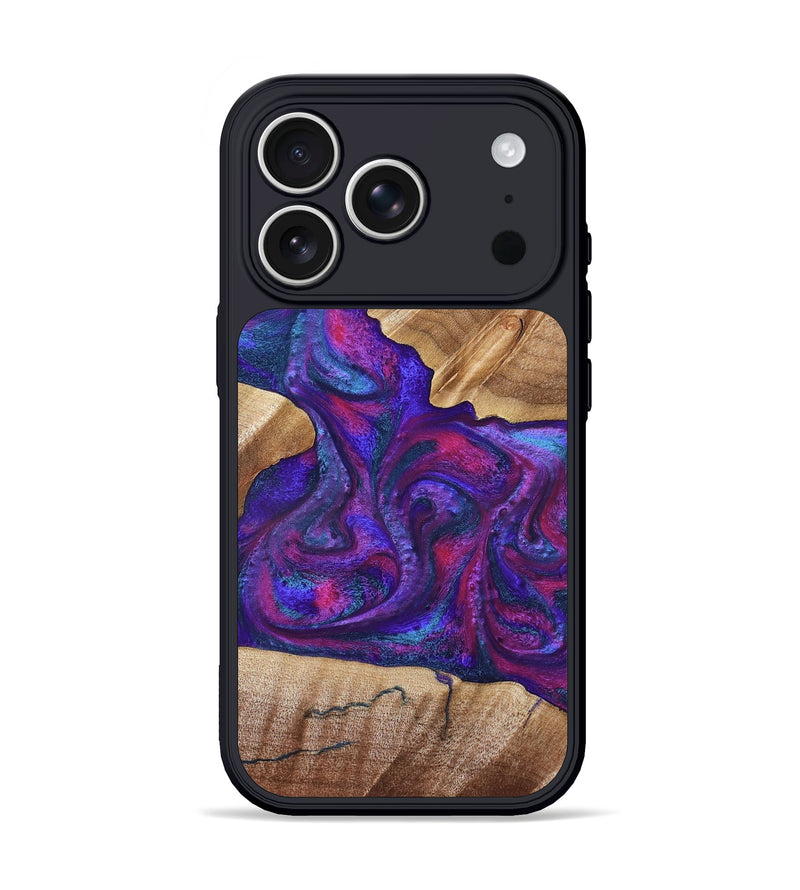 iPhone 17 Pro Wood Phone Case - Vina (Purple, 832721)