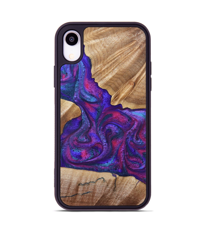 iPhone Xr Wood Phone Case - Vina (Purple, 832721)