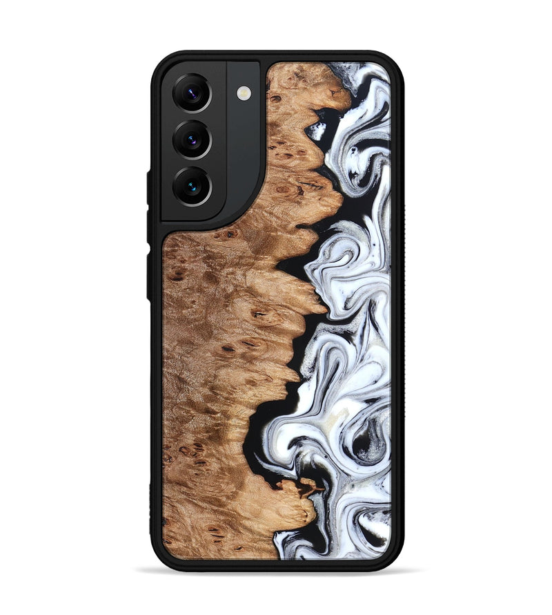 Galaxy S22 Plus Wood Phone Case - Kayli (Black & White, 832723)